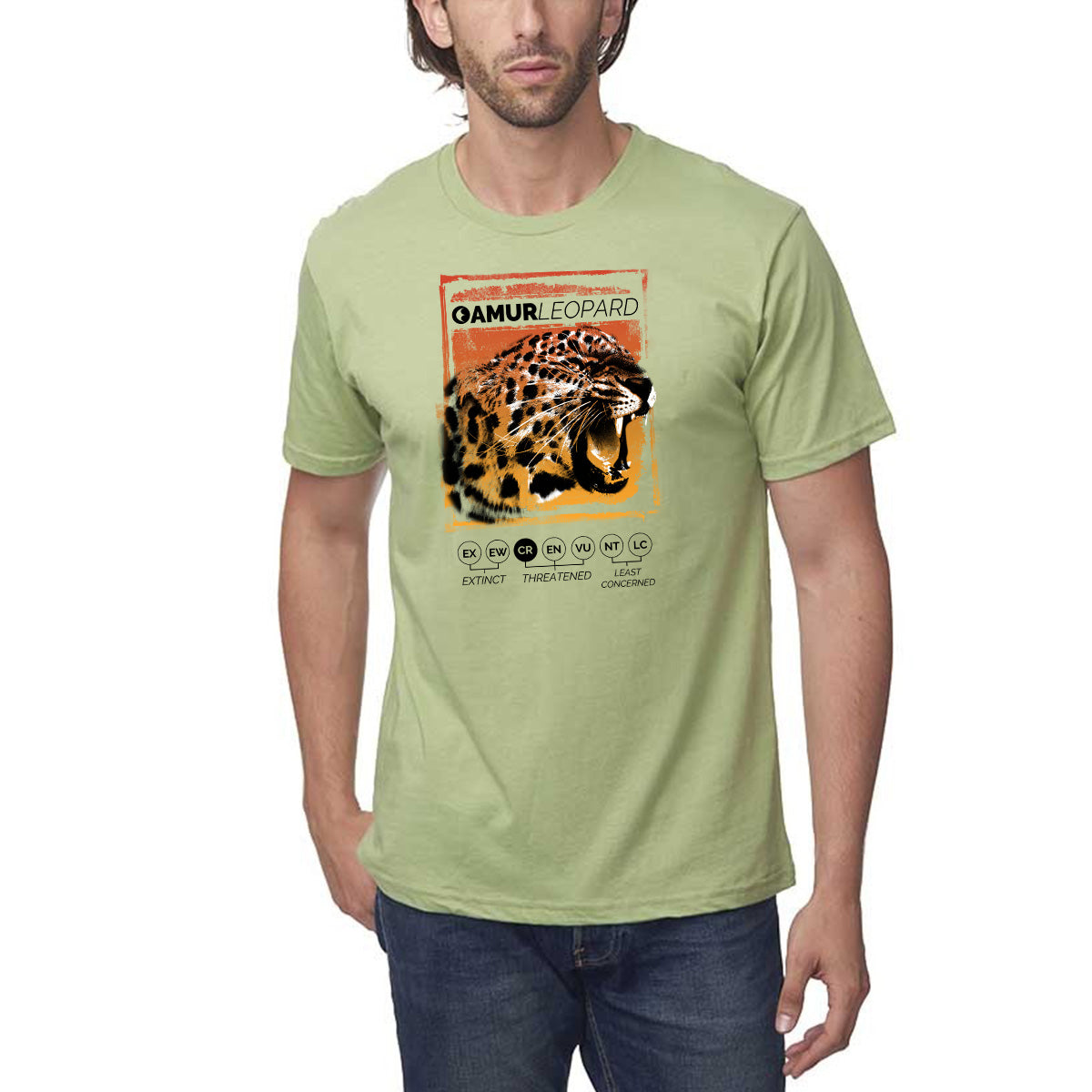 Amur Leopard - Jungle - Organic Cotton T-Shirt - Unisex - EarthCitizen