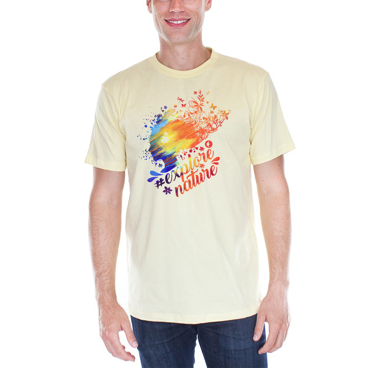 #ExploreNature - Splash - Organic Cotton T-Shirt - Unisex