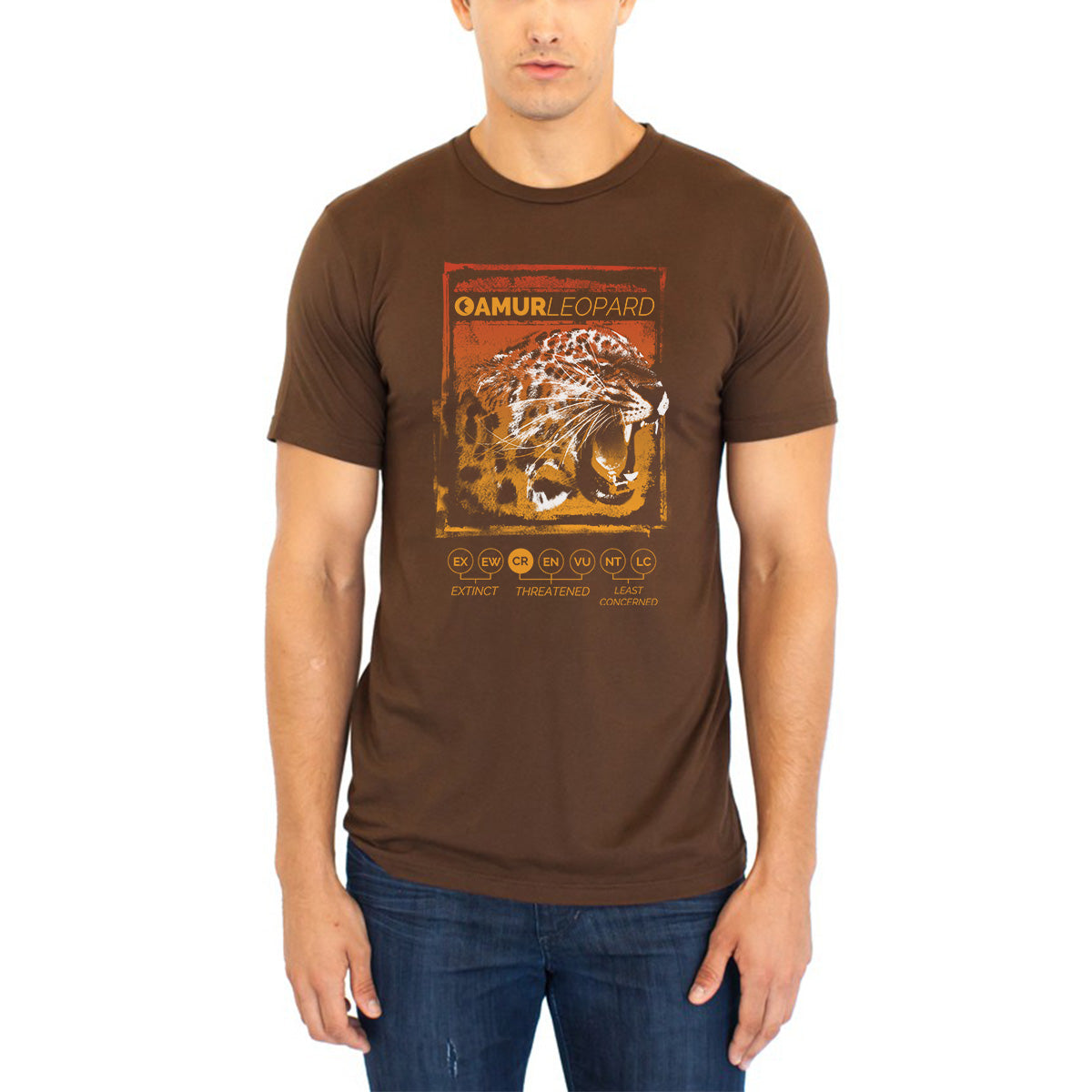 Amur Leapord - Bamboo / Cotton T-Shirt - Unisex