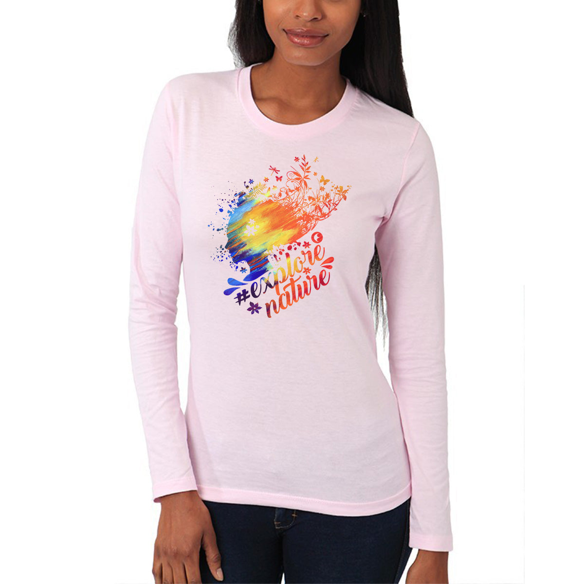 #ExploreNature - Organic Cotton - Long Sleeve - Women's